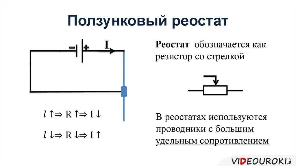 Что такое реостат. Резистор со стрелочкой на схеме это. резистор реостат физика. ползунковый резистор схема подключения. реостат и резистор в физике на схеме.