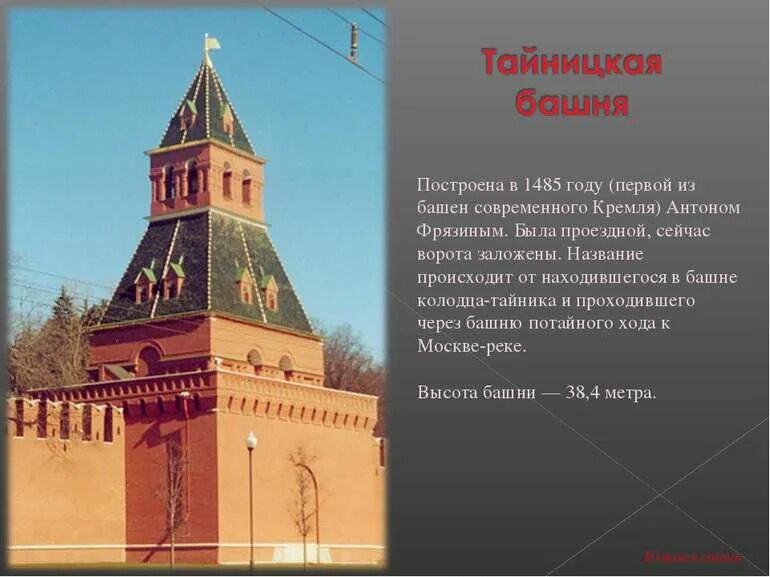 Число башен московского кремля. Тайницкая башня московского кремля. проездные башни московского кремля названия. название башен кремля в москве.
