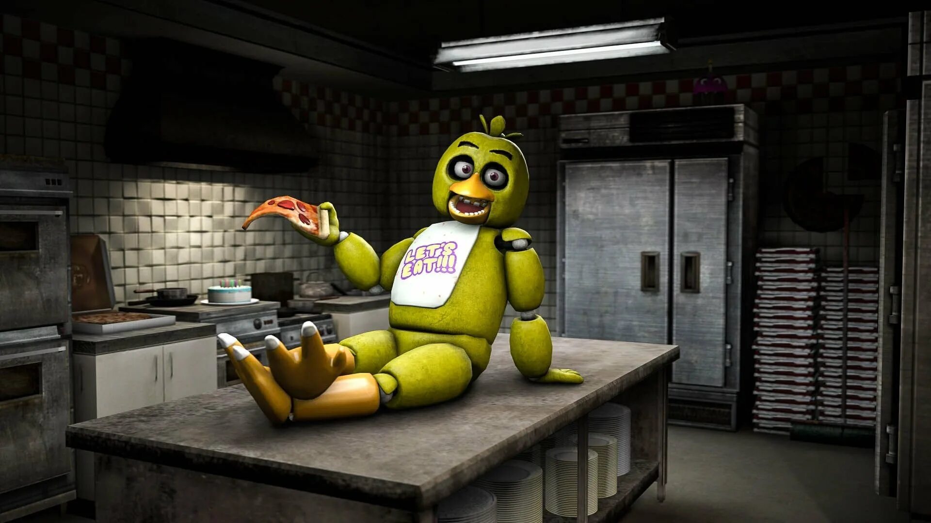 Freddy's chica. Five Nights at Freddy's 1 чика. Чика ФНАФ 1 СФМ. Чика ФНАФ 1 SFM. Фредди и чика ФНАФ 9.