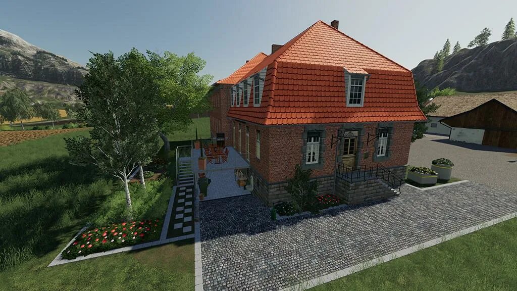 Мод дом ресурсов. Фермерский дом fs 19. fs 19 house. фс 19 особняк. дома пак для фс19.