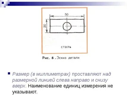 Какие размеры проставляют