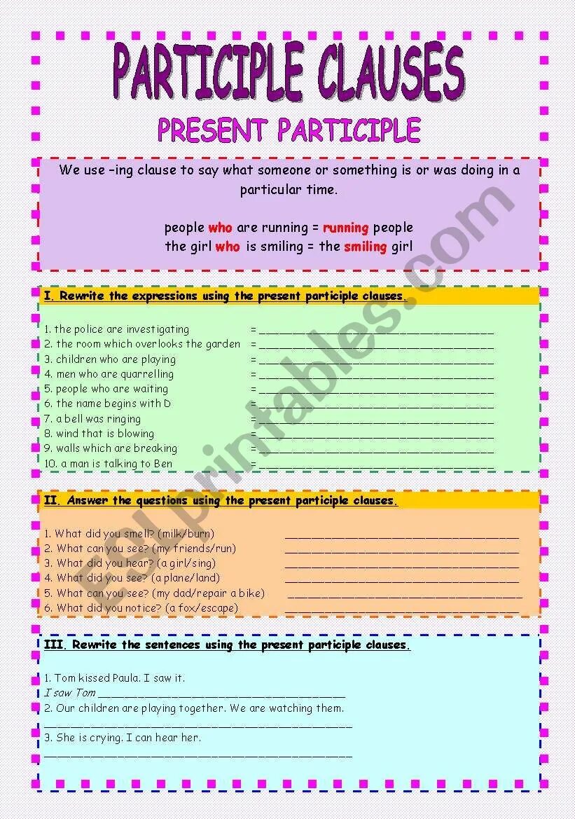 Participle 1 worksheets. Participle в английском упражнения. Participles в английском языке. Past participle в английском языке. Past participle в английском.