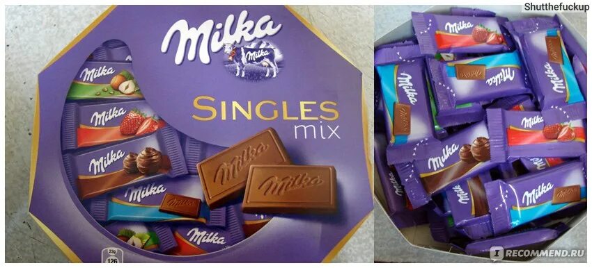 Конфеты милка в коробке - Milka Набор шоколадных конфет Thank You в коробке, с м