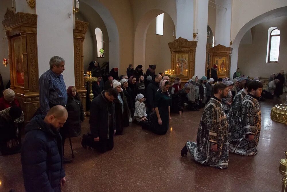 Вечерняя служба в прощенное воскресенье