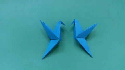 Ласточка оригами для детей