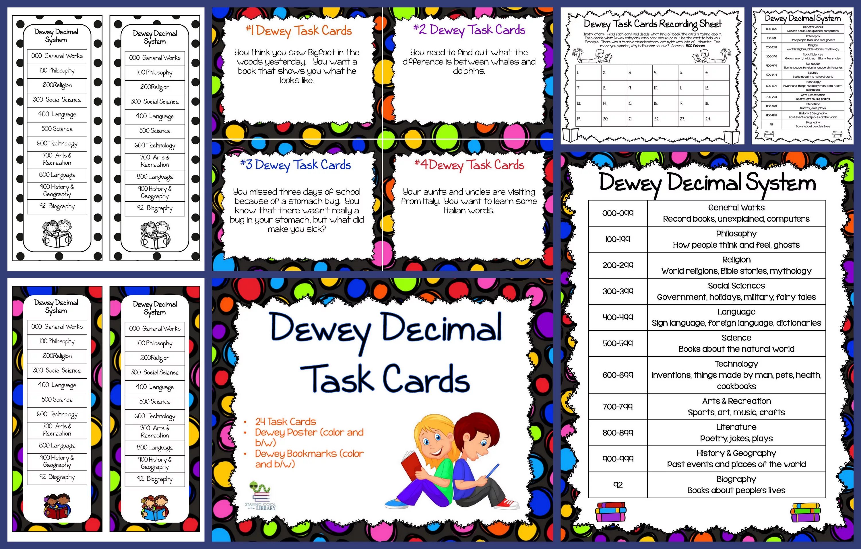 Tasks for students. Dewey Decimal Card. Task Card. Decimal System School. Dewey posters Library.