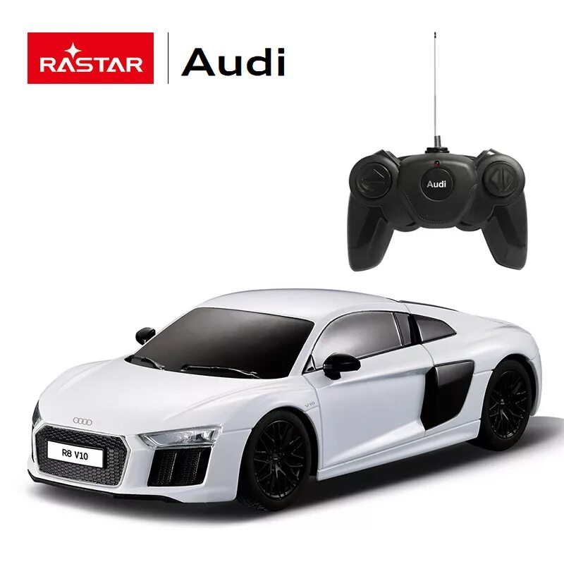 Машинки белые купить. Rastar Audi r8. Легковой автомобиль Rastar Audi r8 LMS (53600-10) 1:18. Audi r8 Rastar 1/24. Легковой автомобиль Rastar Audi r8 LMS 2015 (72300/105543) 1:24 18.5 см.