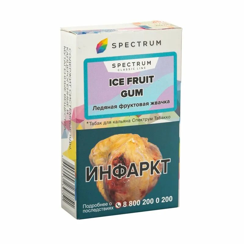 Спектрум табак для кальяна Фруктовая Ледяная жвачка. Spectrum табак Ice Fruit Gum. Ice Fruit Gum hl, 40 гр, Spectrum Tobacco. Spectrum Ice Fruit Gum 100. Спектрум кальян