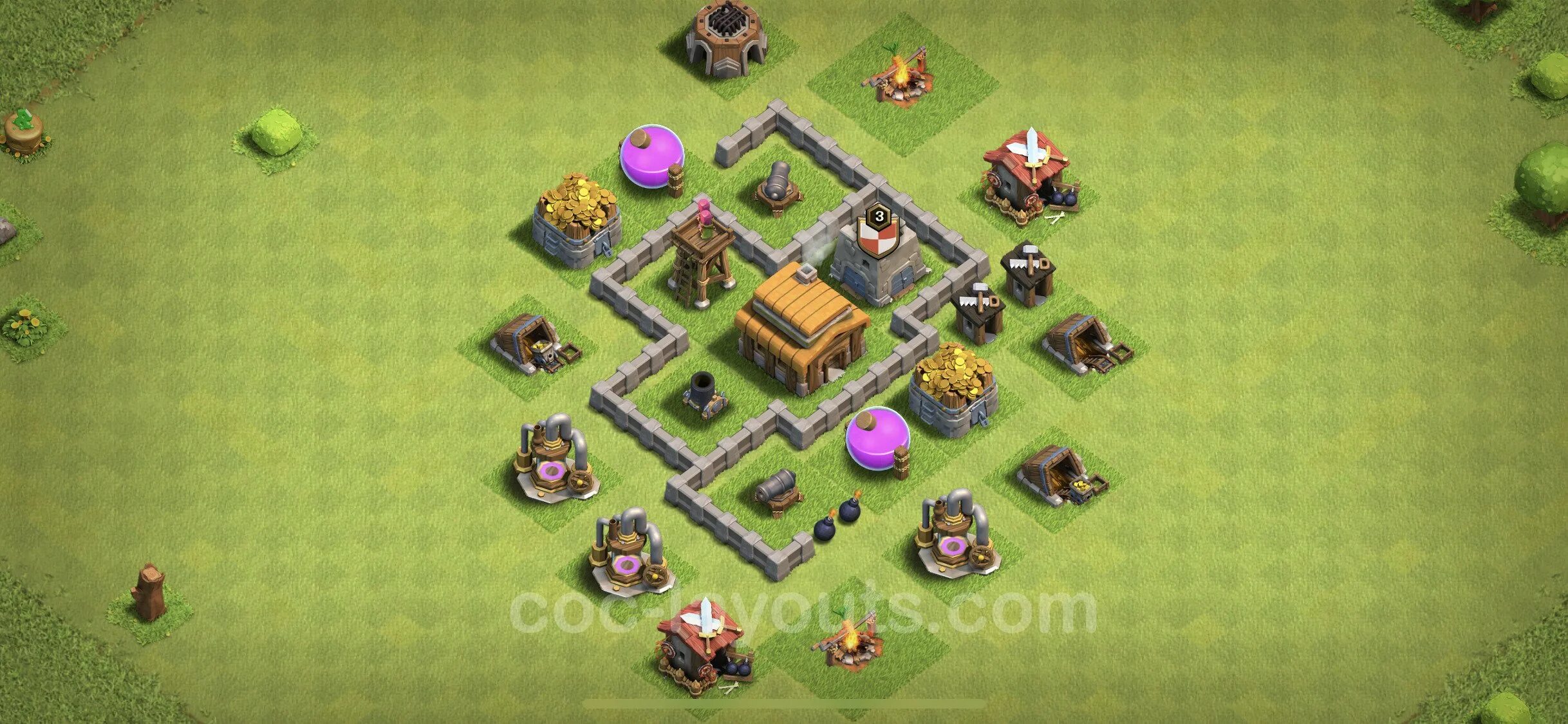 Clash of clans 3. Фулл 3 ТХ. Расстановка 3 ТХ. Клэш оф кланс расстановка 3 ТХ. Тх3 расстановка базы ТХ 3 Clash of Clans.