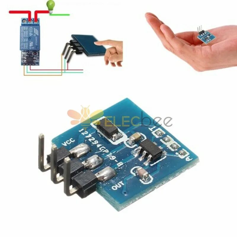 223b. Сенсорный модуль ttp223. touch sensor ttp223b. ttp223 (touch-сенсор). сенсорная кнопка ttp223.