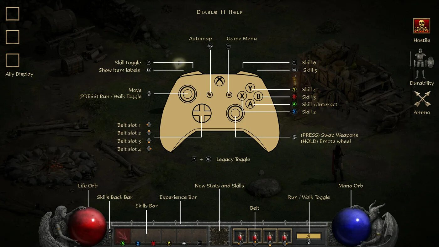Diablo 2 nintendo switch. Diablo 2 Gamepad. Diablo 2 resurrected на геймпаде. Как настроить управление для диабло 3 на ПК.