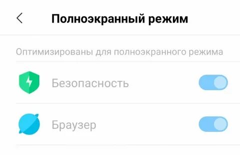 Где полноэкранный режим