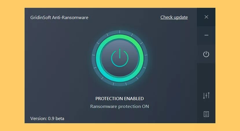 GRIDINSOFT Anti-Ransomware. Beta Protection для андроида. Картинки ANTIRANSOMWARE 2020. Protection enabled