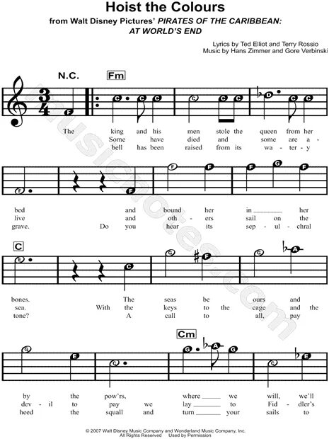 Hoist the Colours Ноты. Hoist the Colours пираты Карибского моря. Hoist the Colours на русском. Hoist the Colours текст. Hoist the colours high