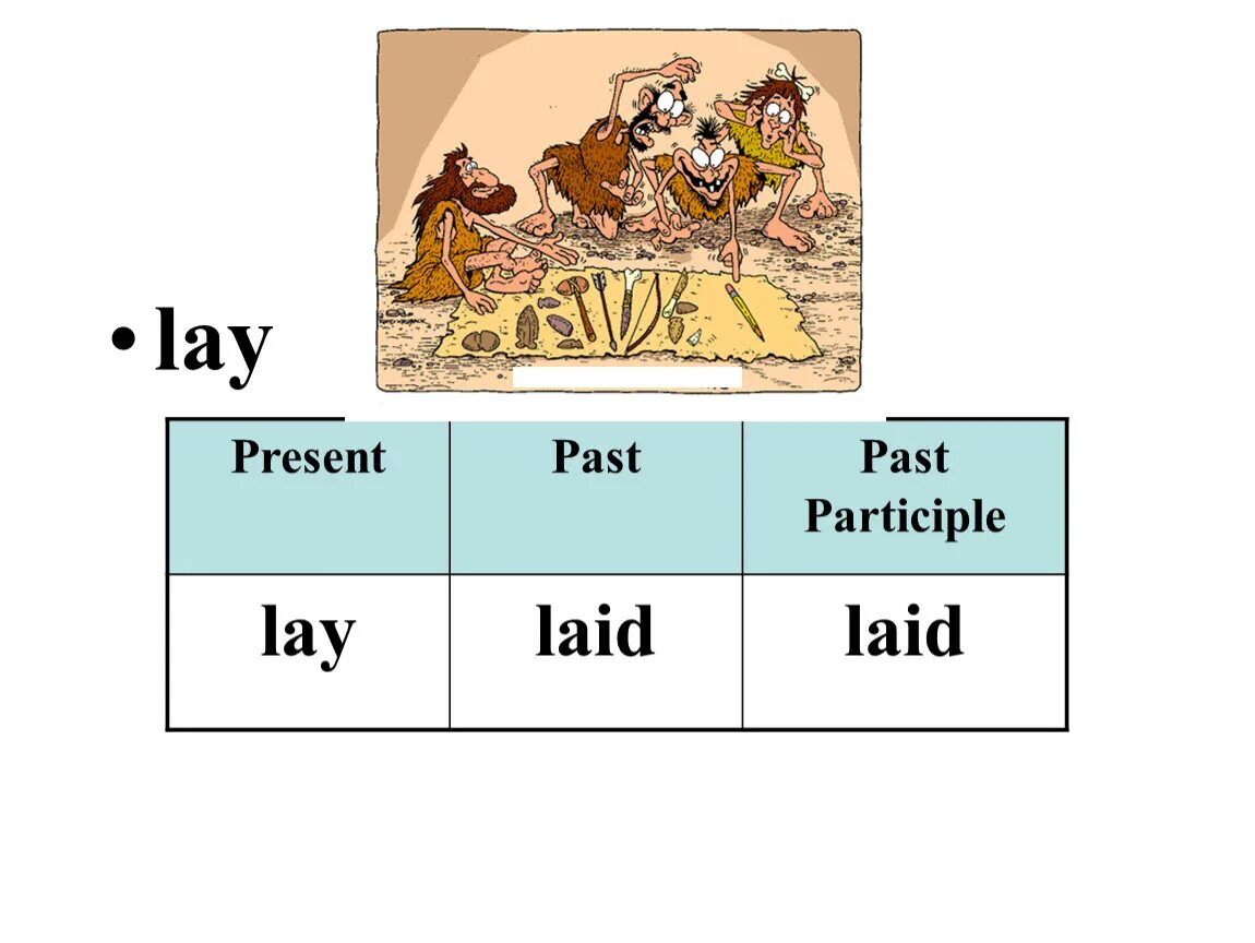 Глагол lie lay. Lay past participle. lie past participle. lay lie неправильные глаголы. lay in past.