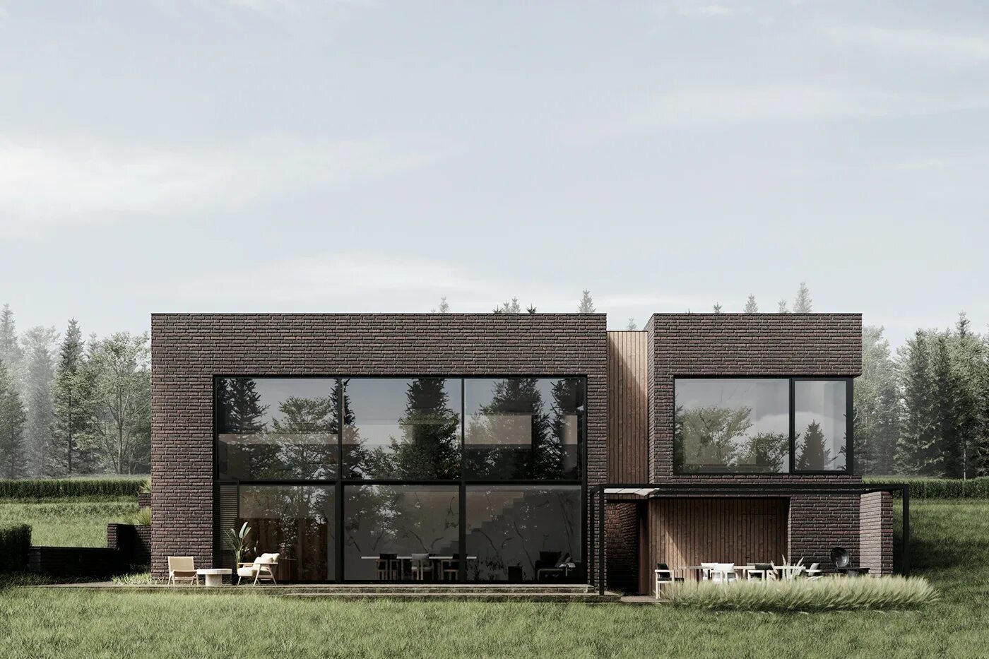 Дом архитектора zrobym. Дом архитектора zrobym. Дом в стиле минимализм фундамент. Zrobym architects современный дом 160 м2. Zrobim architects — архитектурное бюро.