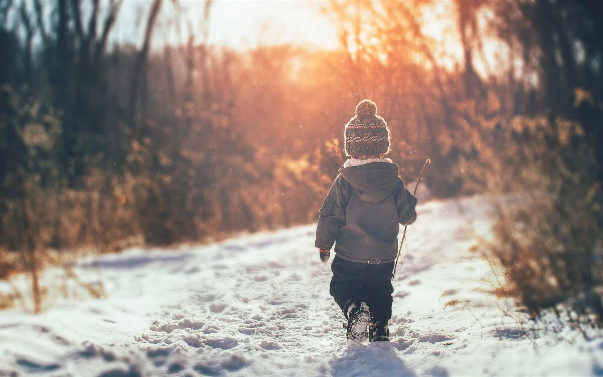 Walking in winter