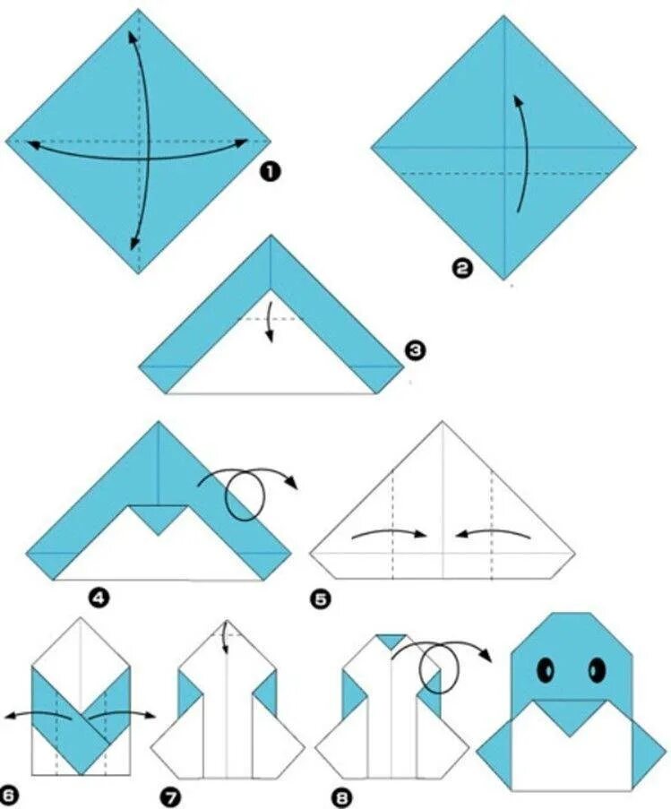 Пошаговое оригами для начинающих. Оригами из бумаги оригами для начинающих. Оригами из бумаги для детей. Оригами простые схемы для детей. Оригами Пингвин.