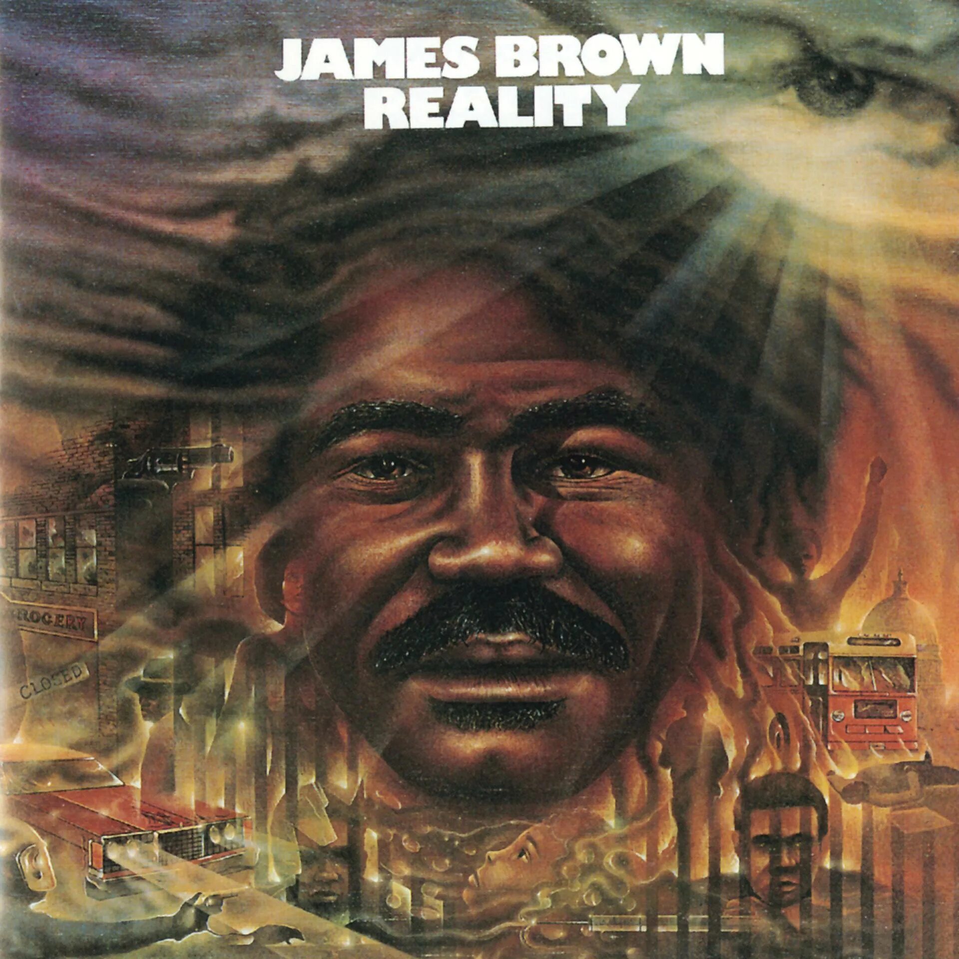 James Brown 1974 reality. James Brown -reality, LP. James Brown CD.