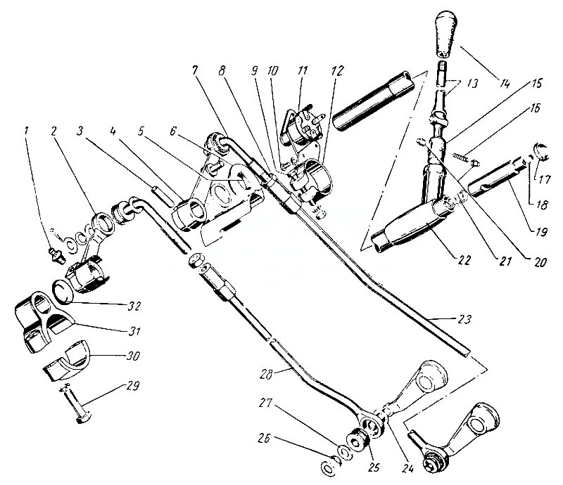 Рычаг переключения газ. Механизм переключения КПП ГАЗ 21. Рычаг переключения передач ГАЗ 21. Механизм переключения передач ГАЗ 21 на руле. ГАЗ 66 рычаг коробки шайба переключения 53а-1702126.