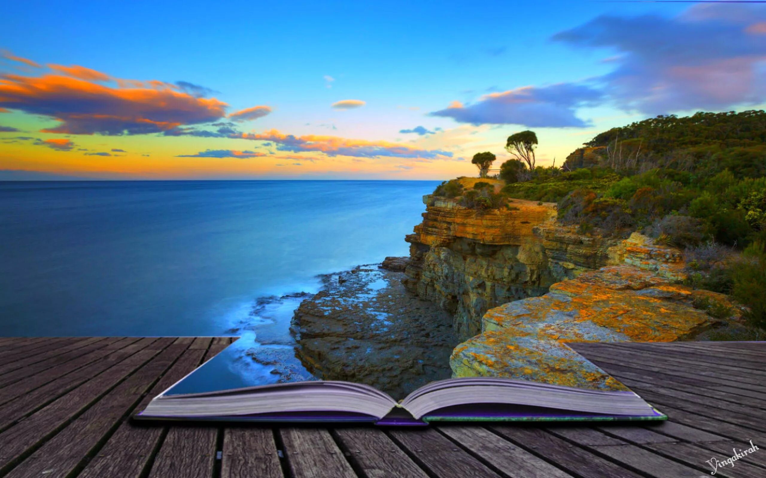 Открыть новые знания. Книга на фоне моря. Книга природа. Пейзаж с книгой. Книга море.