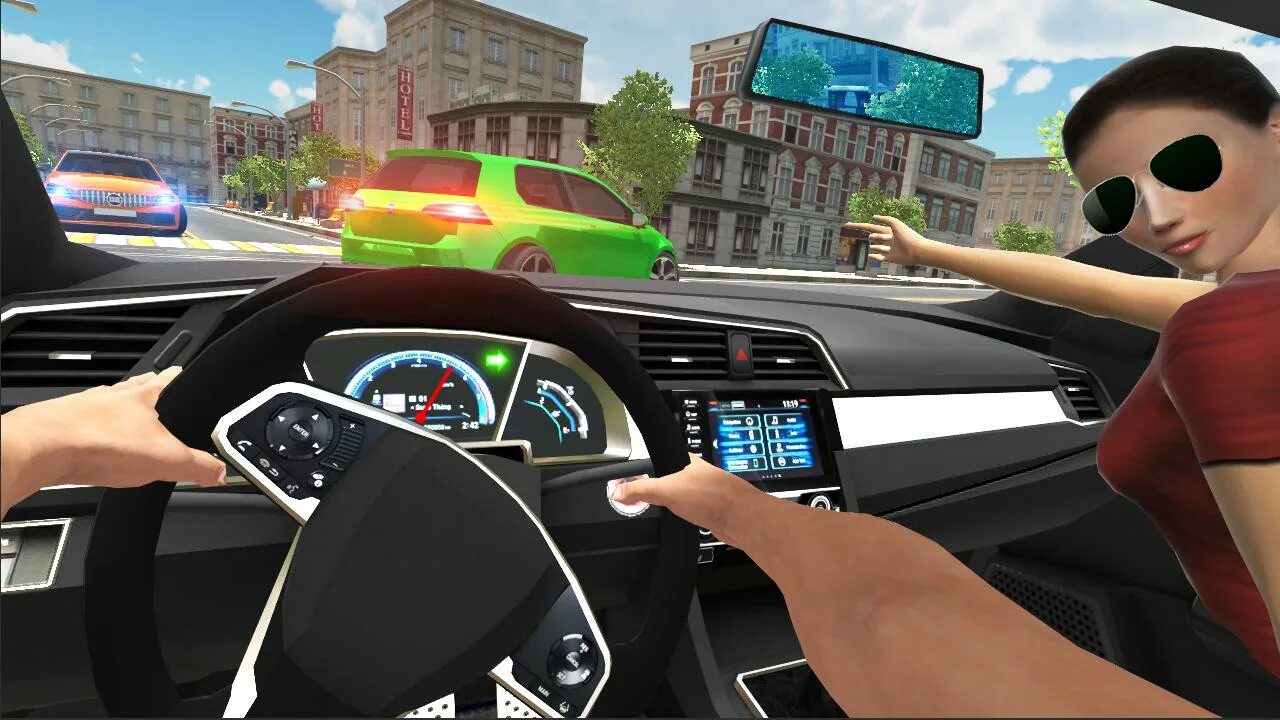 Кар симулятор 2. Car Simulator Civic Driver. Honda Civic City car Driving. Симулятор вождения City car Driving. Игры вождения экзамен