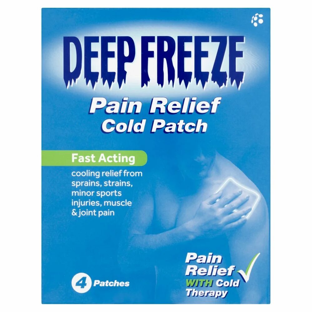 Deep cold. Pain Relief. Joint Pain Relief Patch. Deep Freeze. Deep Freeze Pain Relief Cold Gel fast acting.