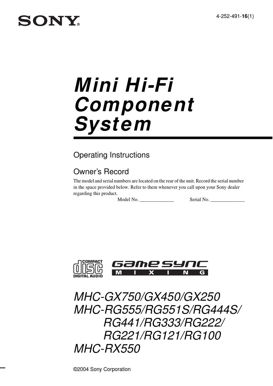 Mini component system