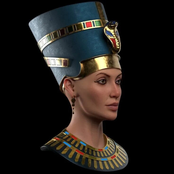 Как выглядела нефертити при жизни ArtStation Personal WIP work