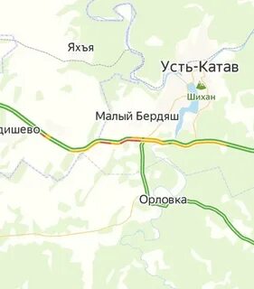 Усть катав на карте