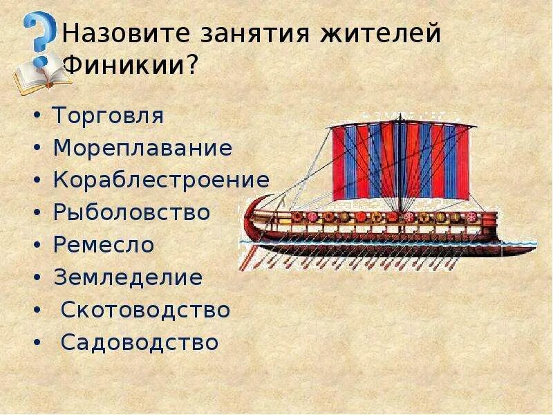 Чем занимались в финикии