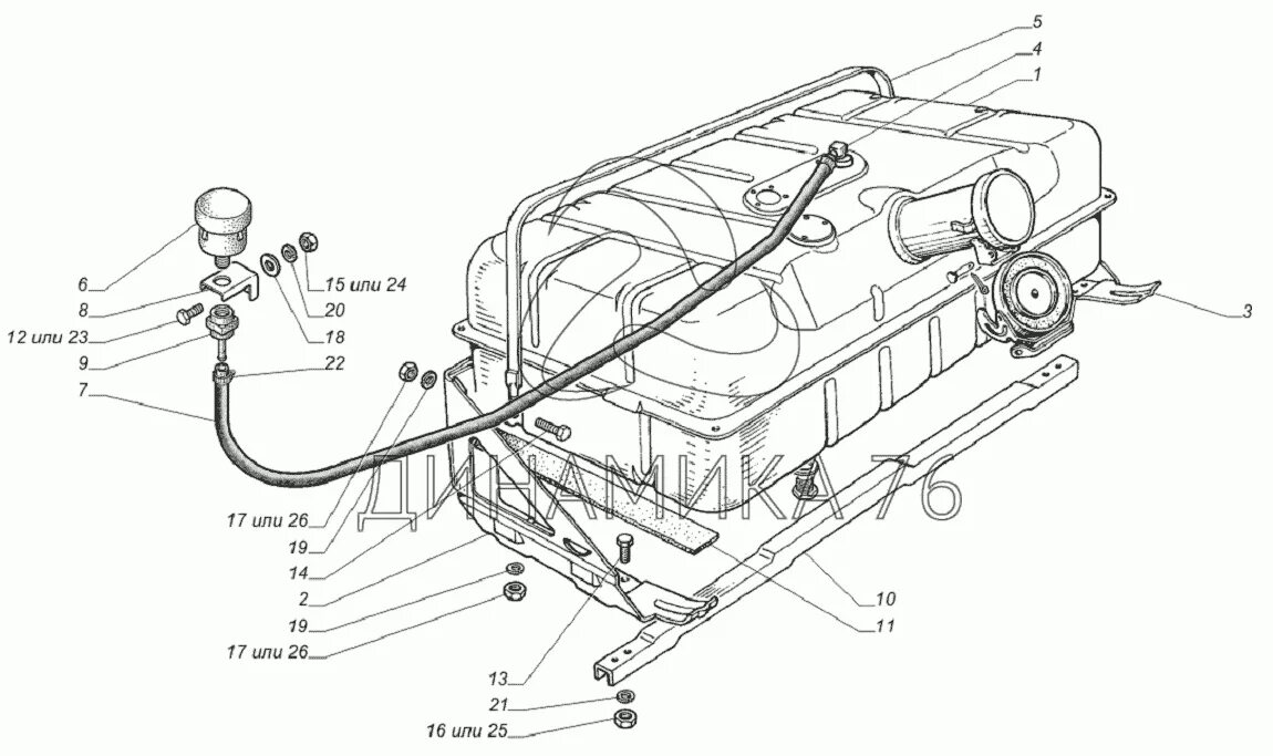 Топливный бак паз. Трубки топливного бака ГАЗ 3309 схема. Крепление топливного бака ГАЗ 3308. Бак топливный ГАЗ 3307. Крепление бака ГАЗ 33081.