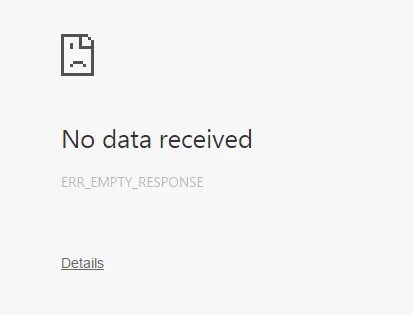 Net err empty response