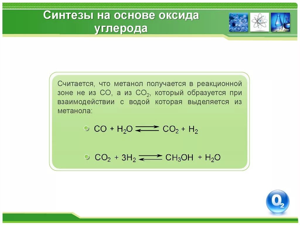 Синтезы на основе оксида углерода. Синтезы на основе оксида углерода и водорода. Синтезы на основе двуокиси углерода. Взаимодействие углерода с оксидами.