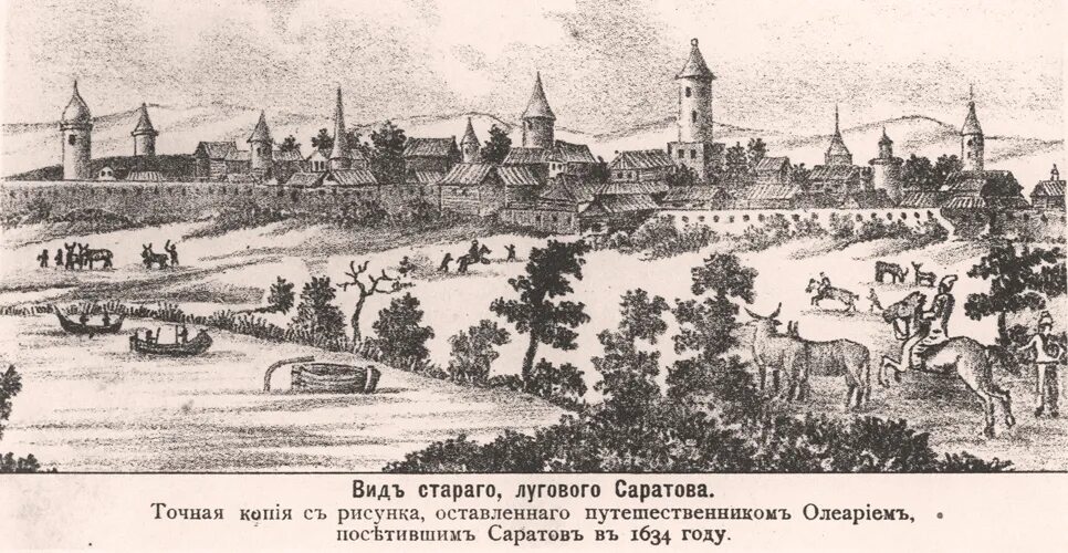 Основание саратова. Основание саратова. 1590 год основание саратова. Гравюра адама олеария кремль в 17 в. Основание города саратова.