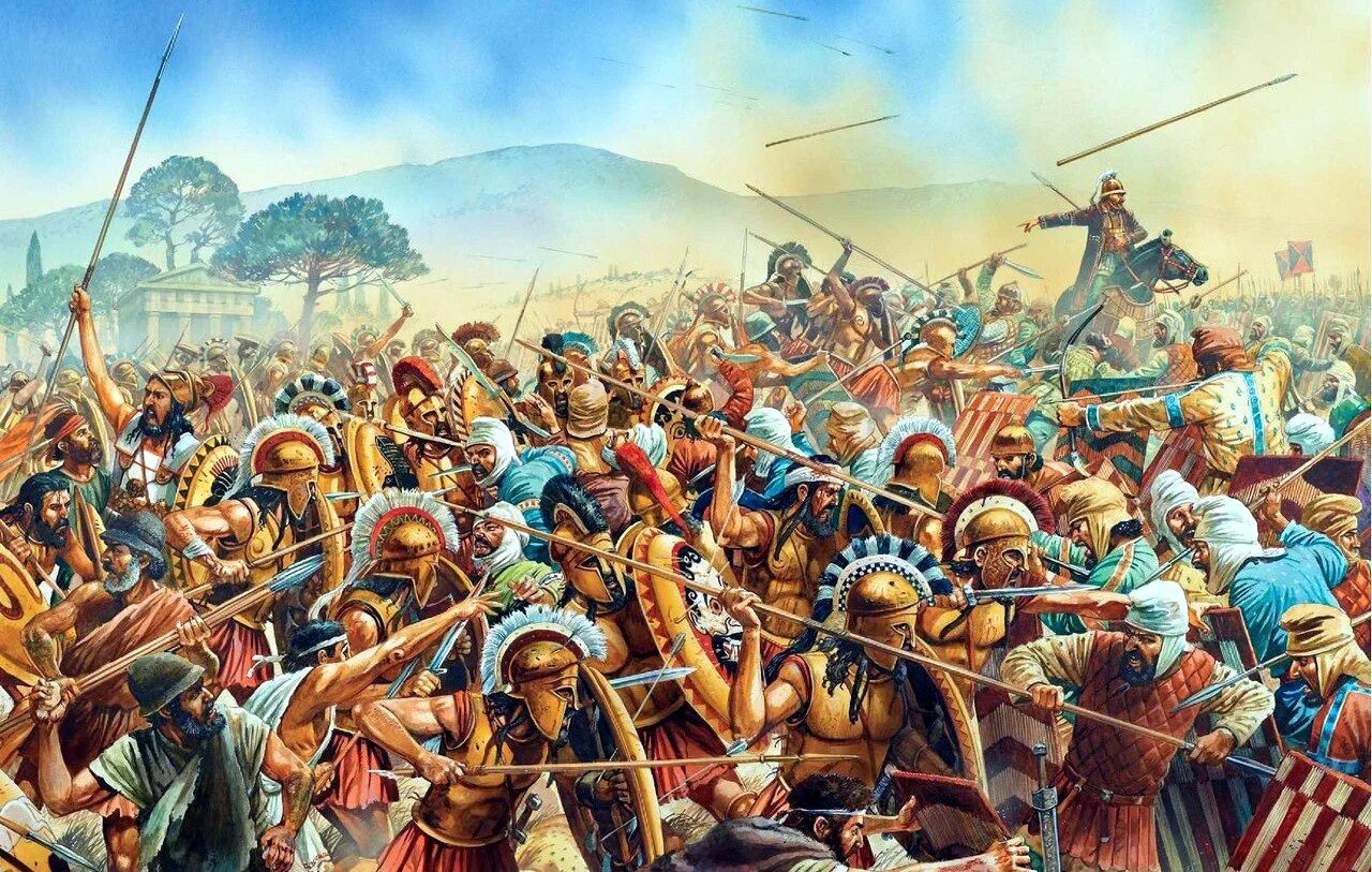 Битва греки против. Битва при марафоне 490 г до н.э. Греко-персидские войны марафонская битва. Персидский воин в марафонской битве. Армия греков марафонская битва.