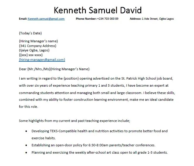 Writing application letter. Application letter. letter of application fce. examples application for a job as a teacher.