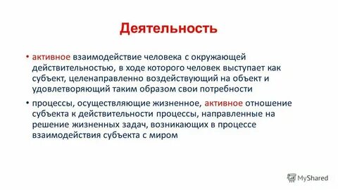 Обеспечивают активное проявление изучаемых