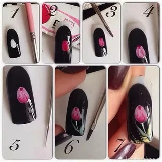 Рисуем на ногтях для начинающих пошагово