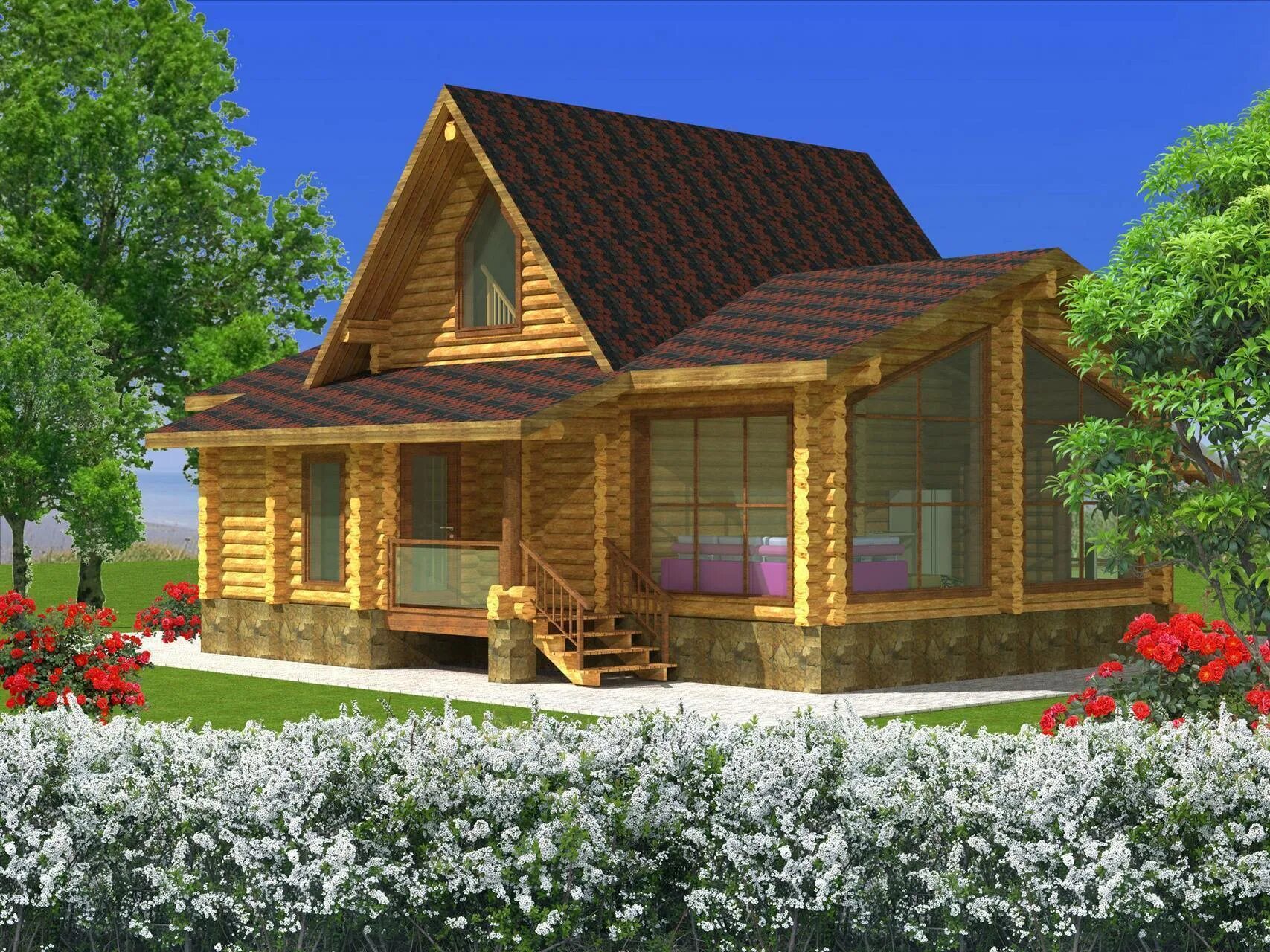 Проект деревянного дома проект 3. Проекты деревянных домов. Проекты деревянных домов с мансардой. Проект деревянного дома с мансардой. Домик с мансардой и террасой.