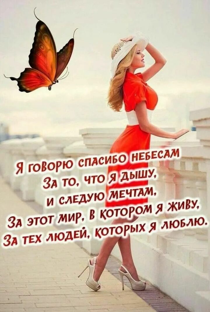Спасибо небесам за то что я живу