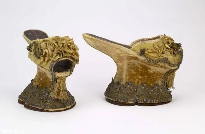 Chopines, photographed in the Medieval and Renaissance Galleries at the V&A, Lon