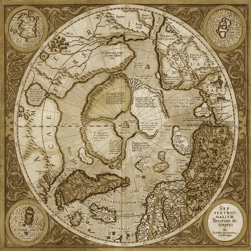 Как выглядит древняя карта Typus Orbis Terrarum (early appearance of Australia) Barry Lawrence Ruderman A