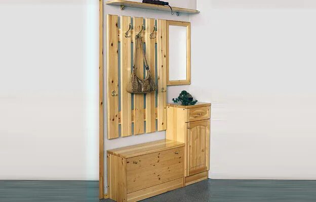 Прихожая из дерева фото Mahogany Hall Tree Rouge Hall tree with storage, Hall tree bench, Hall tree