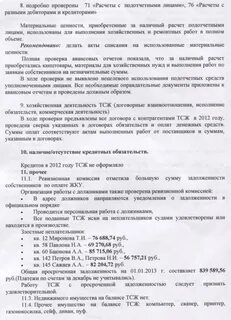 Отчет ревизионный комиссии за год