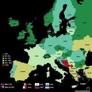 Уровень безработицы в европе