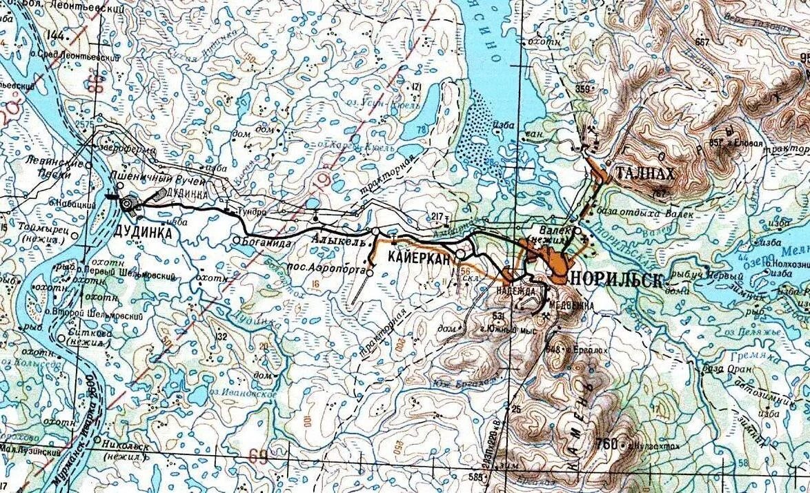 Координаты воркуты. Норильск на карте Красноярского края. Дудинка Норильск железная дорога на карте. Норильск Дудинка на карте. Карта Норильска и окрестностей.