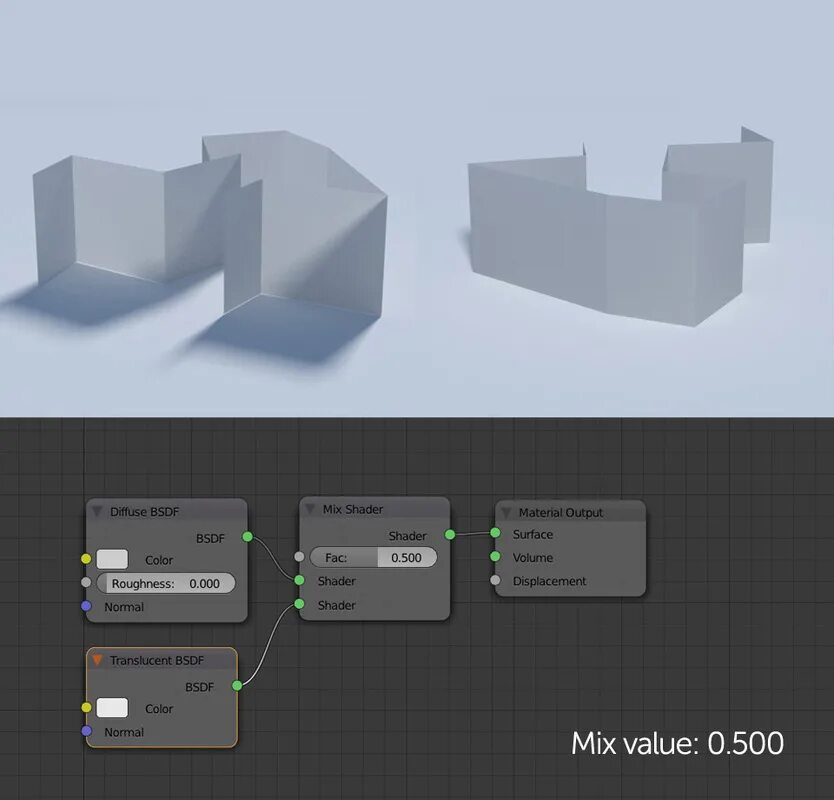 Compile shader material