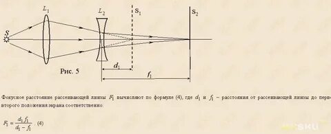 Фокусное расстояние рассеивающих