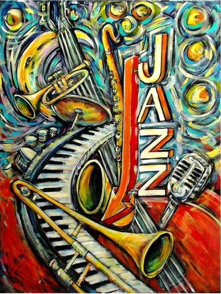 Jazz arts. Джаз. Живопись в стиле джаз. Джаз арт. Картины в стиле джаз.